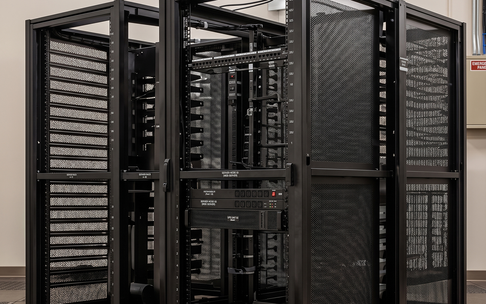 Racks e estruturas metálicas para data centers
